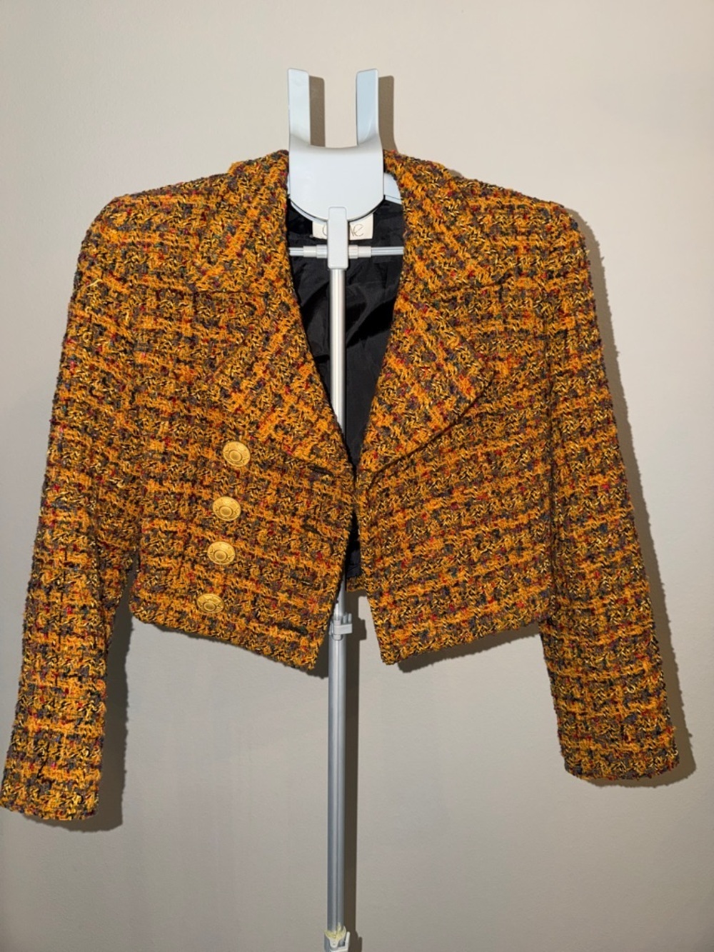 Cache Cropped Tweed Blazer lookin all Chic like Cher in Clueless!